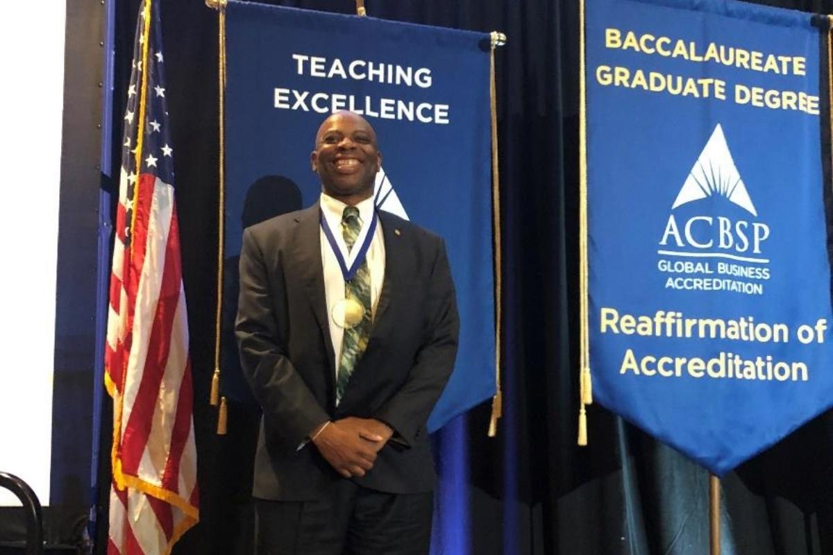 Driving Innovative Teaching: Dr. Daryl Green Awarded 2022 ACBSP Teaching Excellence Award